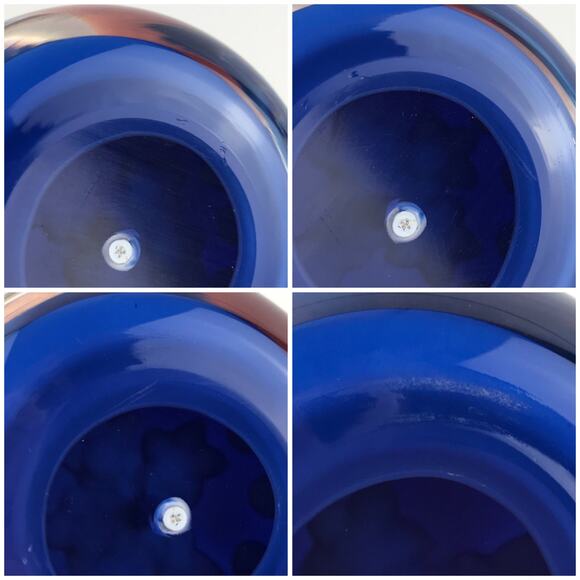 Perthshire 1984A Flower Pot Lampwork Flowers in Vase Millefiori Cane Paperweight - Picture 9 of 11